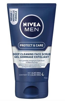 NIVEA MEN PROTECT  CARE DEEP CLEANING FACE SCRUB 75ML
